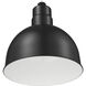 R Series Satin Black 12 inch Deep Bowl Shade